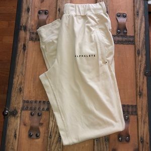 Alphalete cream joggers